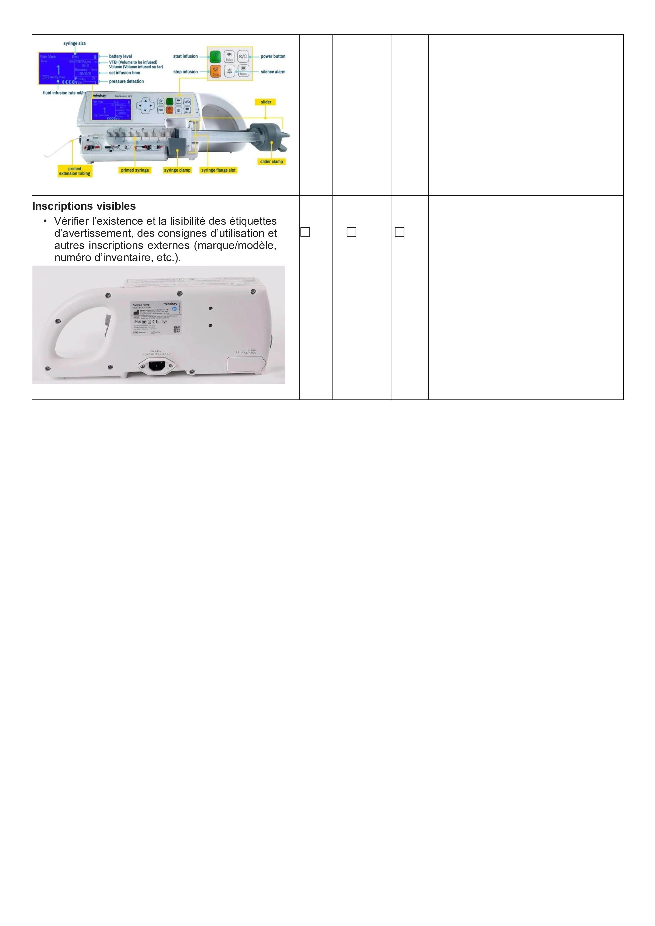 Table des matières détaillée du guide de maintenance.